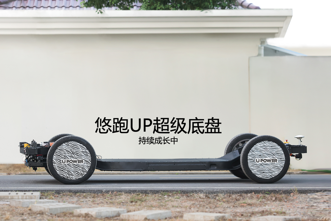 悠跑科技“UP超级底盘”完成首个自动驾驶循迹联调