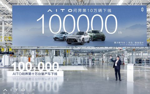 AITO 问界成为最快达成 10 万辆下线的新能源汽车品牌